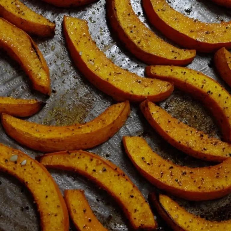 gebackene Kürbisspalten