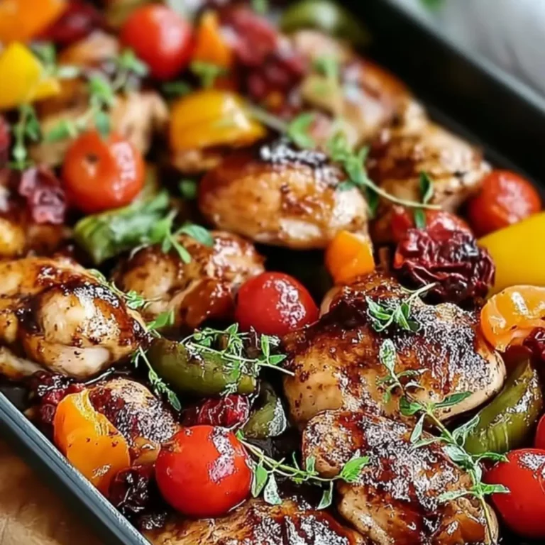 Balsamico-Hühnchen mit Gemüse