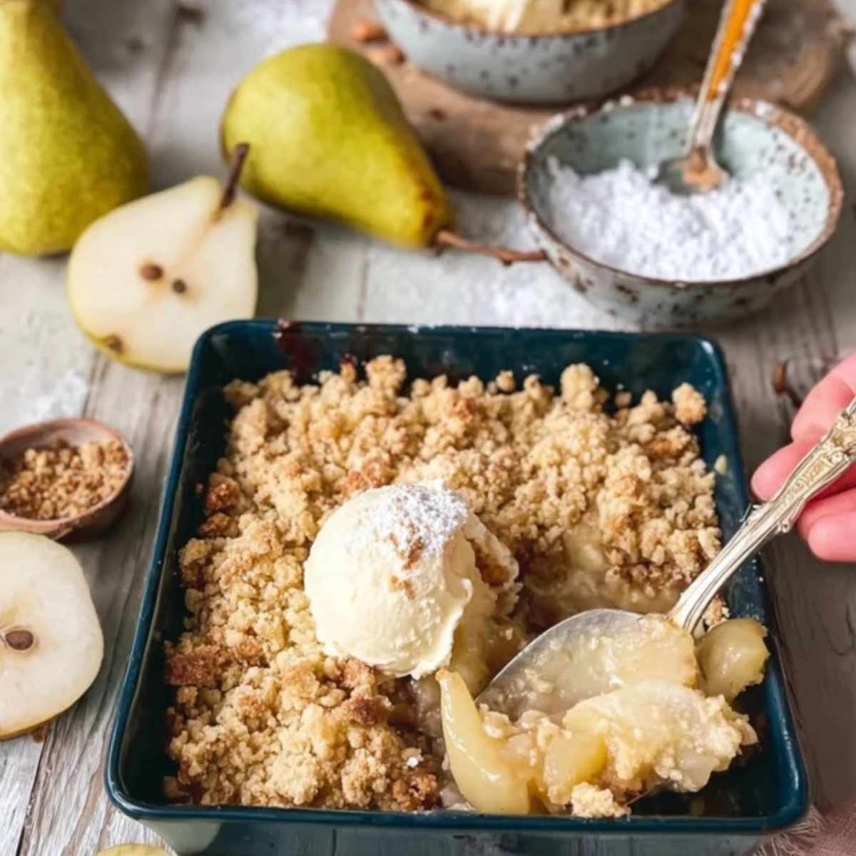 Birnen Crumble schnell und einfach – Genial in 3 Schritten - Muma’s Kitchen