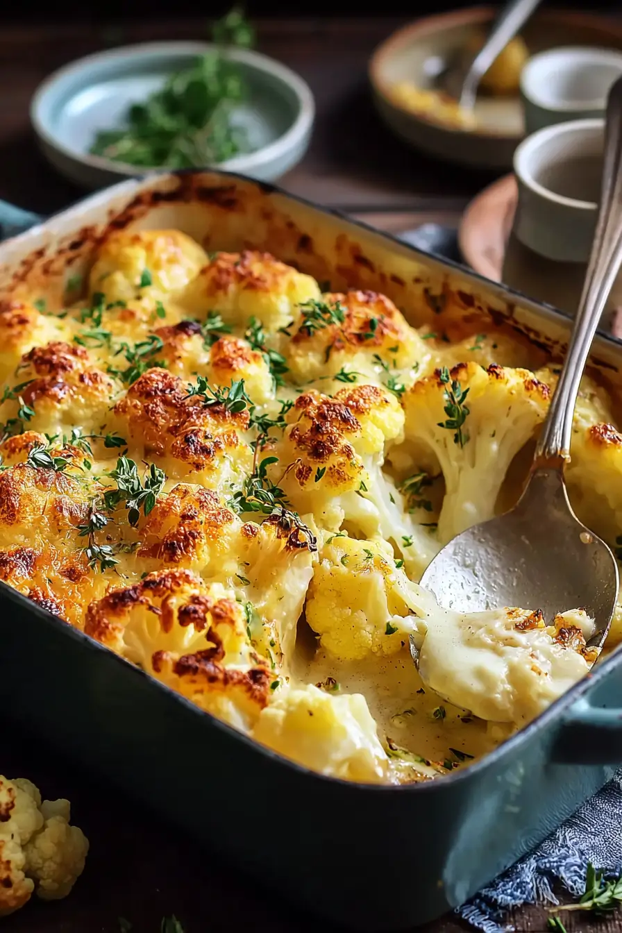 Blumenkohl überbacken mit Käse