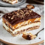 Butterkeks-Kuchen ohne Backen mit Milchmädchen Karamell