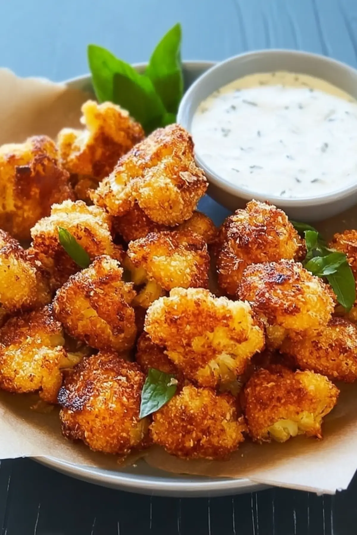 Knusprige Blumenkohl-Nuggets aus dem Ofen