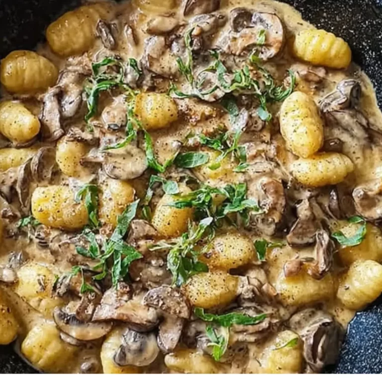 Cremige Gnocchi-Pilz-Pfanne