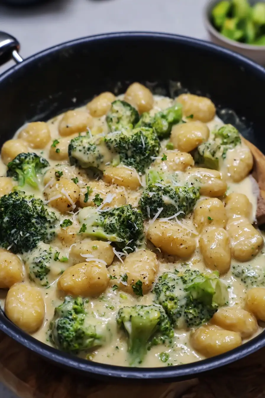 Cremige Gnocchi in Brokkoli-Sahnesoße
