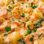 Cremige Lachs-Gnocchi