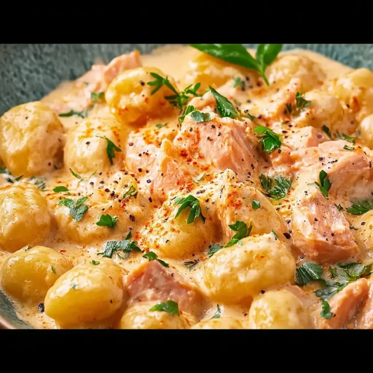 Cremige Lachs-Gnocchi