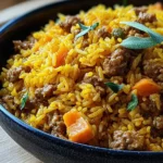 Curryreis mit Hackfleisch