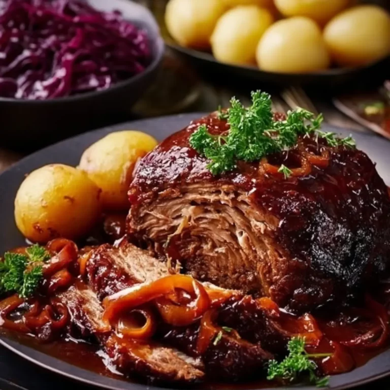 Dazu wahlweise Semmelknödel und Rotkohl