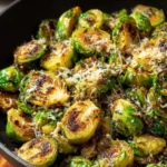 Gebratener Rosenkohl mit Parmesan