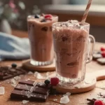 Gefrorene heiße Schokolade