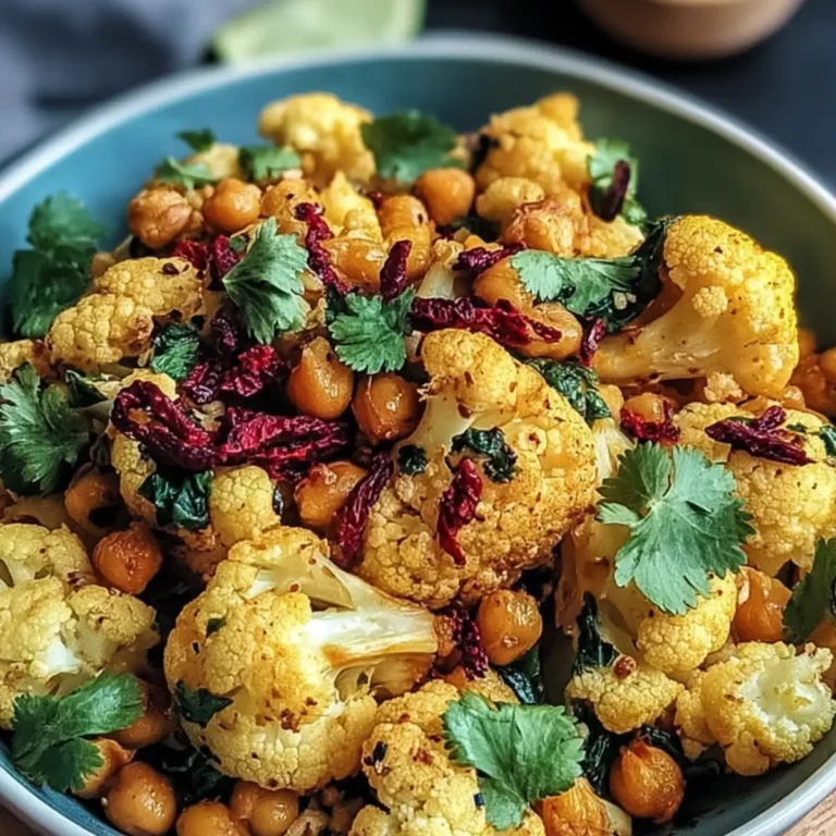 Gewürzblumenkohl mit Kichererbsen