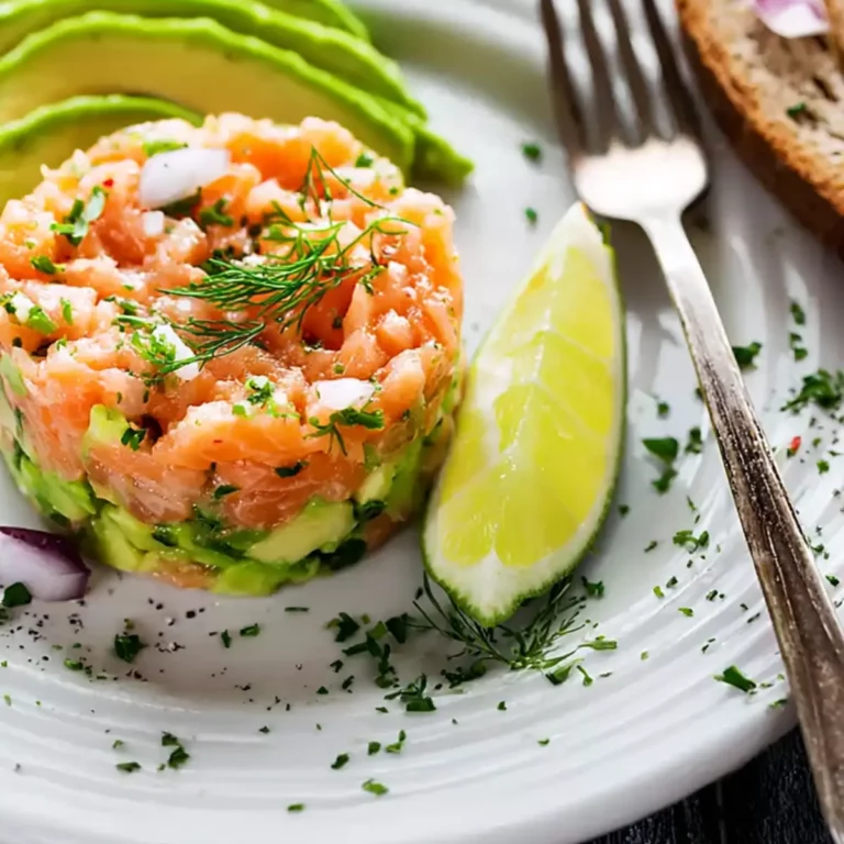 Göttliches Lachstatar mit Avocado