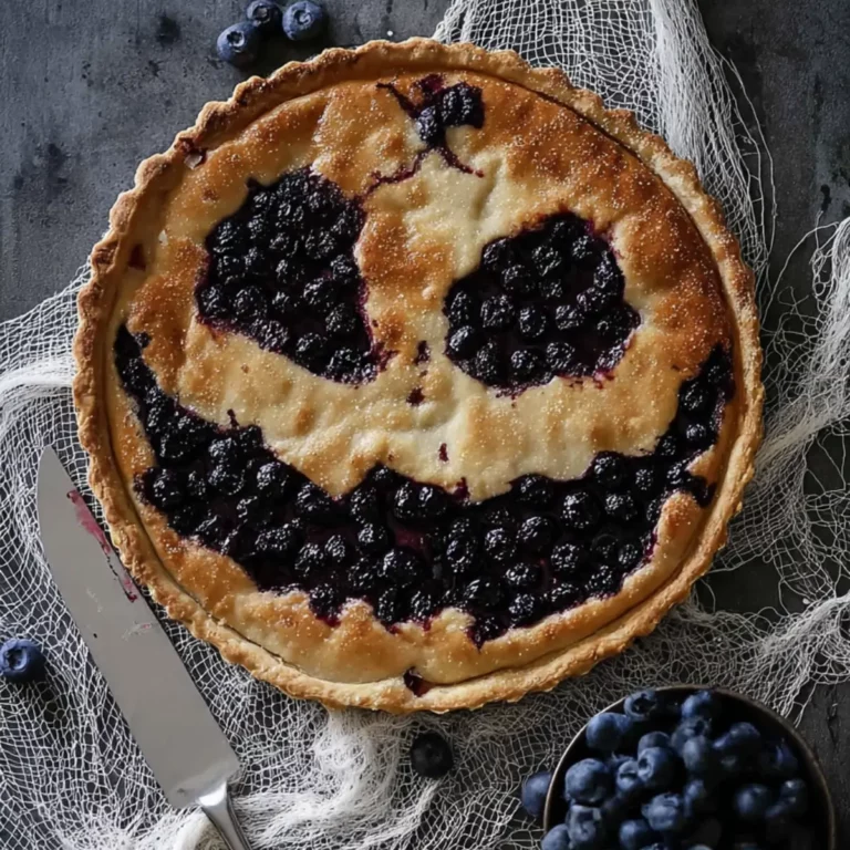 Gruselig leckere Blaubeer-Tarte