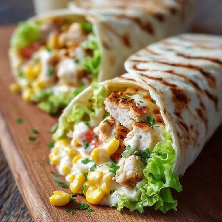 Hähnchen Käse Wraps