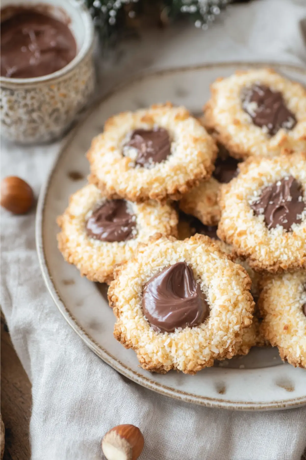 Haselnussplätzchen zum Weihnachtsfest