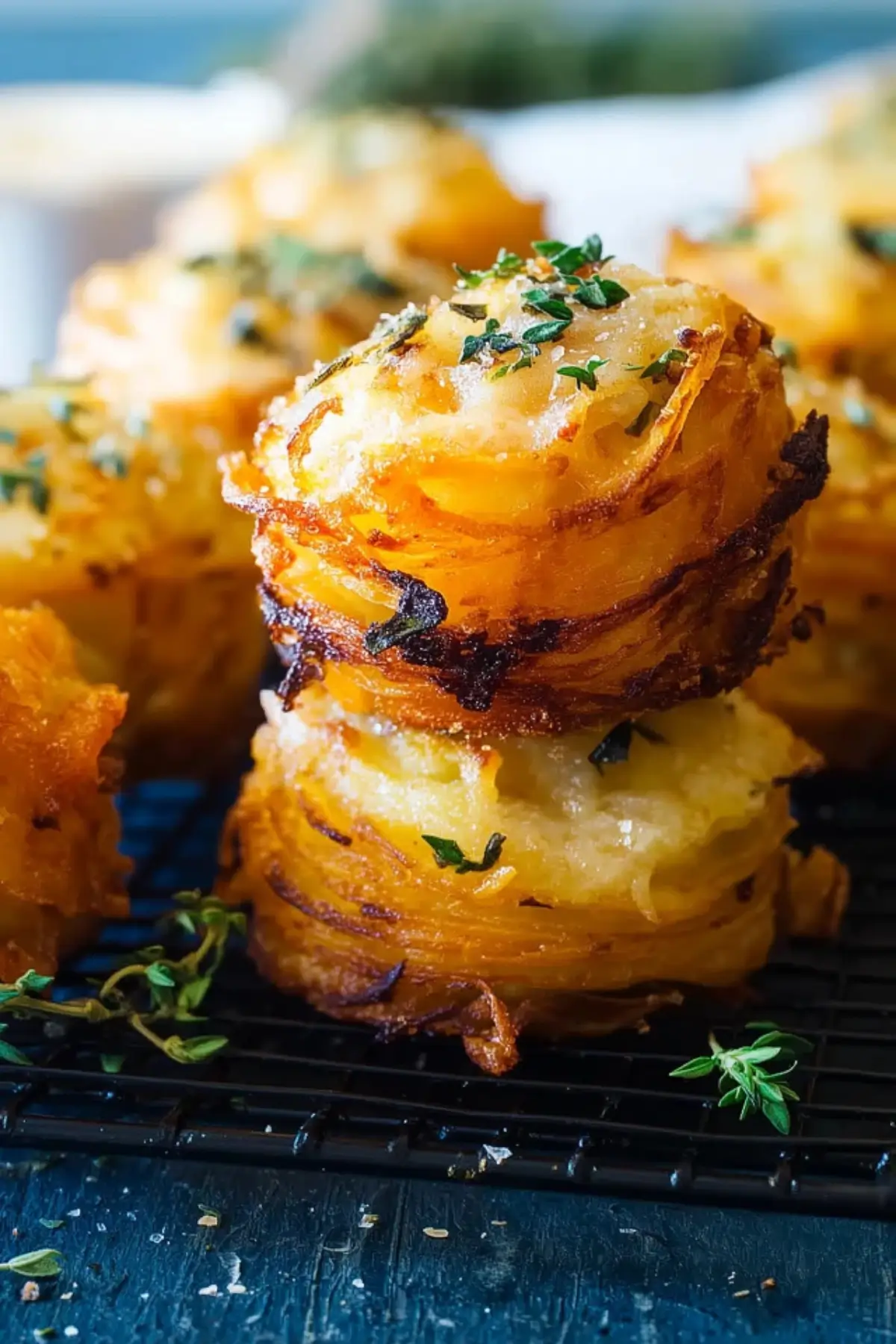  käsigen Gruyère Süßkartoffelstapel