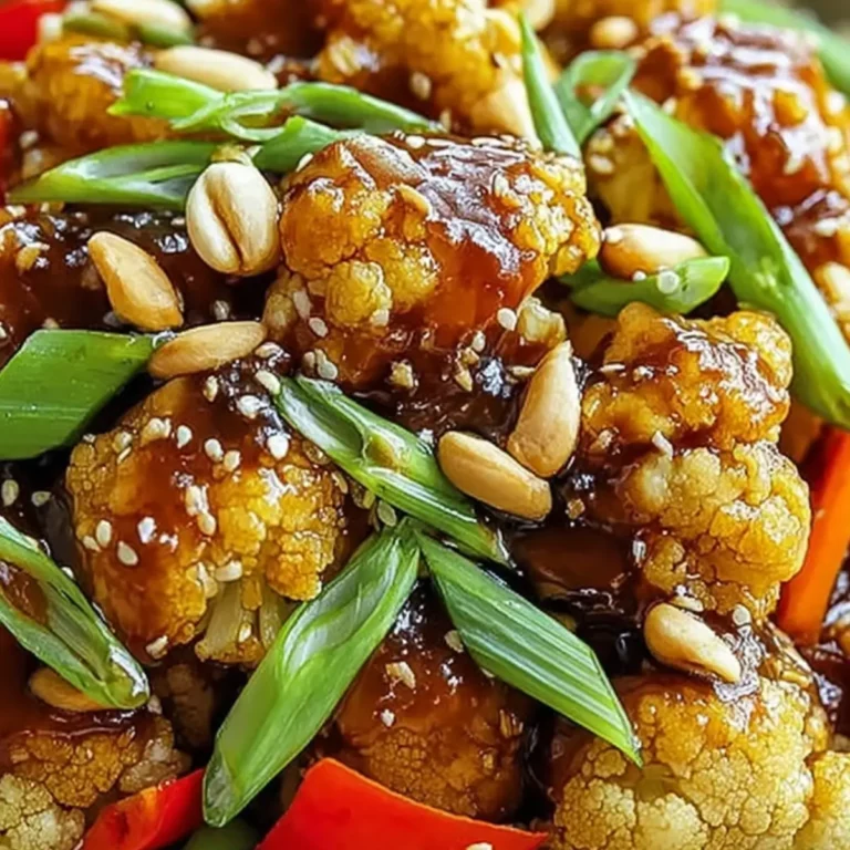 Kung Pao Blumenkohl voller Geschmack und Farbe