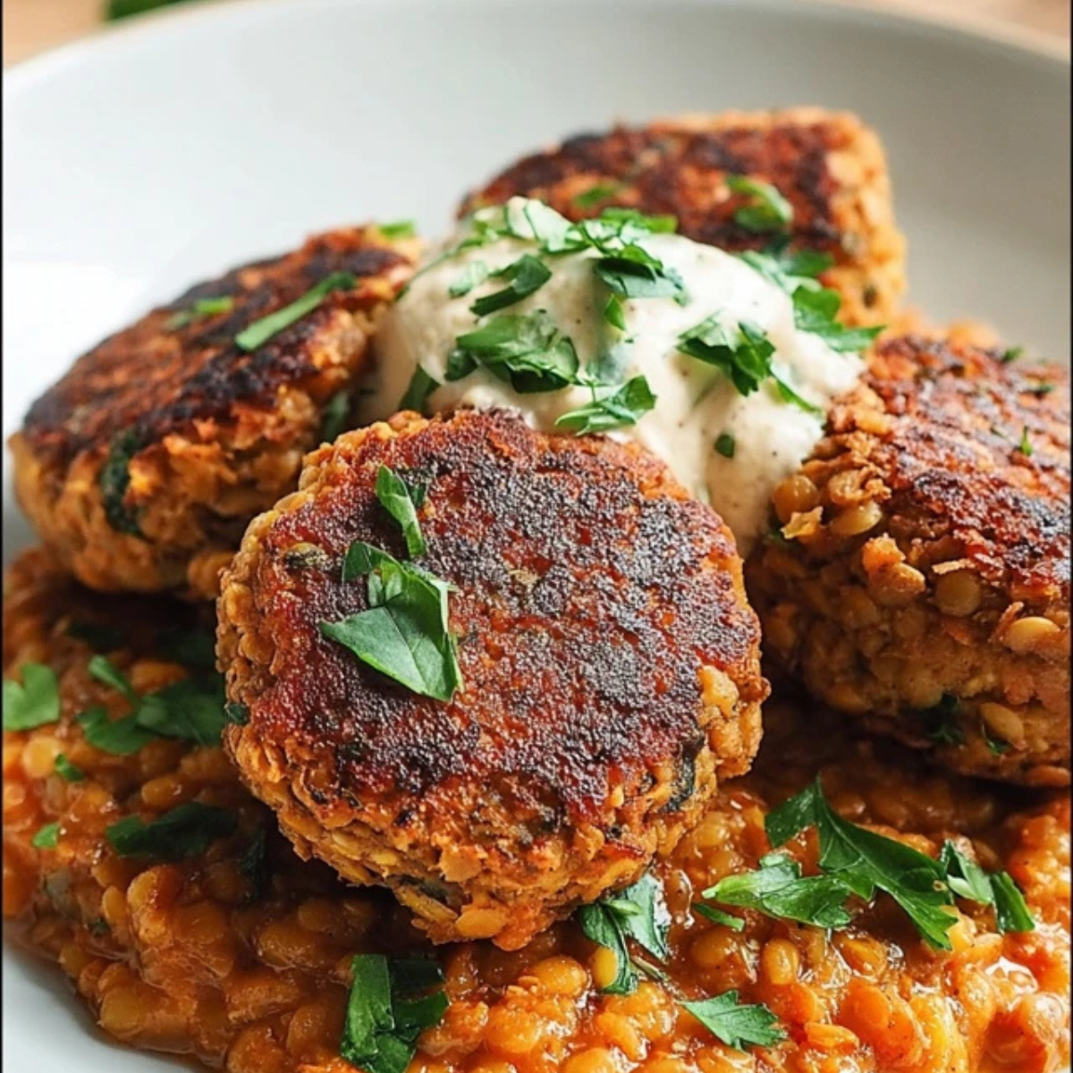 Linsen-Frikadellen