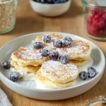 Quark-Taler mit Haferflocken