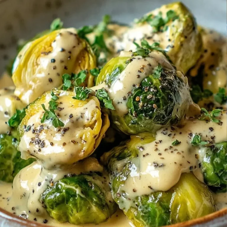 Rosenkohl in Frischkäse-Senfsauce