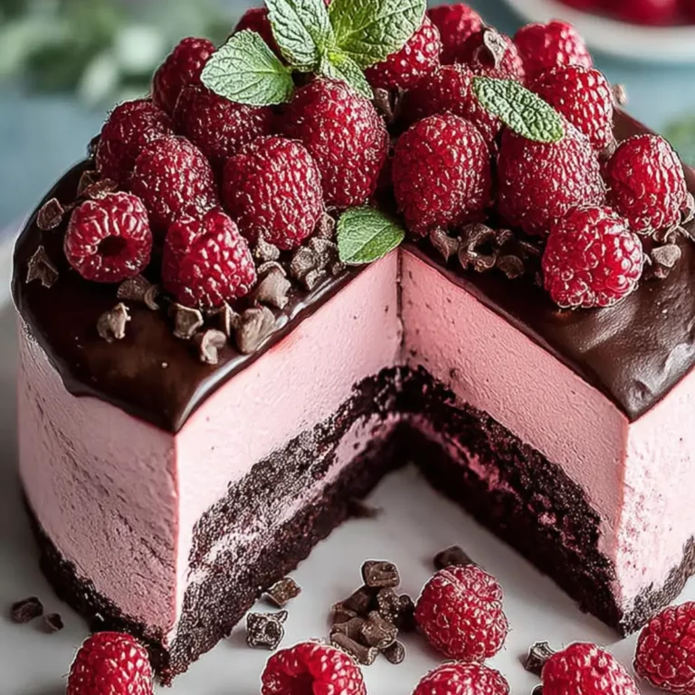 Schoko Himbeer Mousse Kuchen