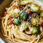 Spaghetti mit Rosenkohl