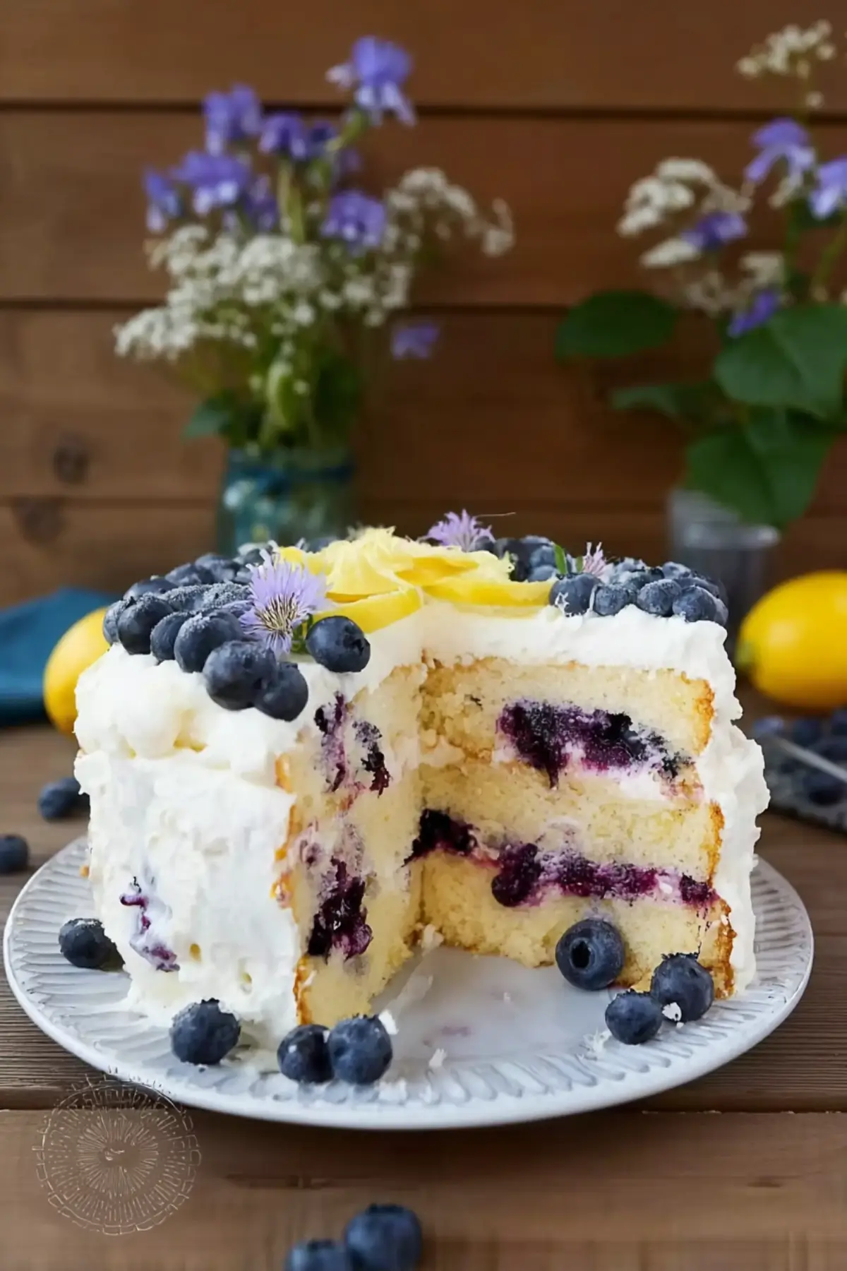 Super saftige Heidelbeer-Zitronen-Torte - Muma’s Kitchen Super saftige Heidelbeer-Zitronen-Torte - Muma’s Kitchen