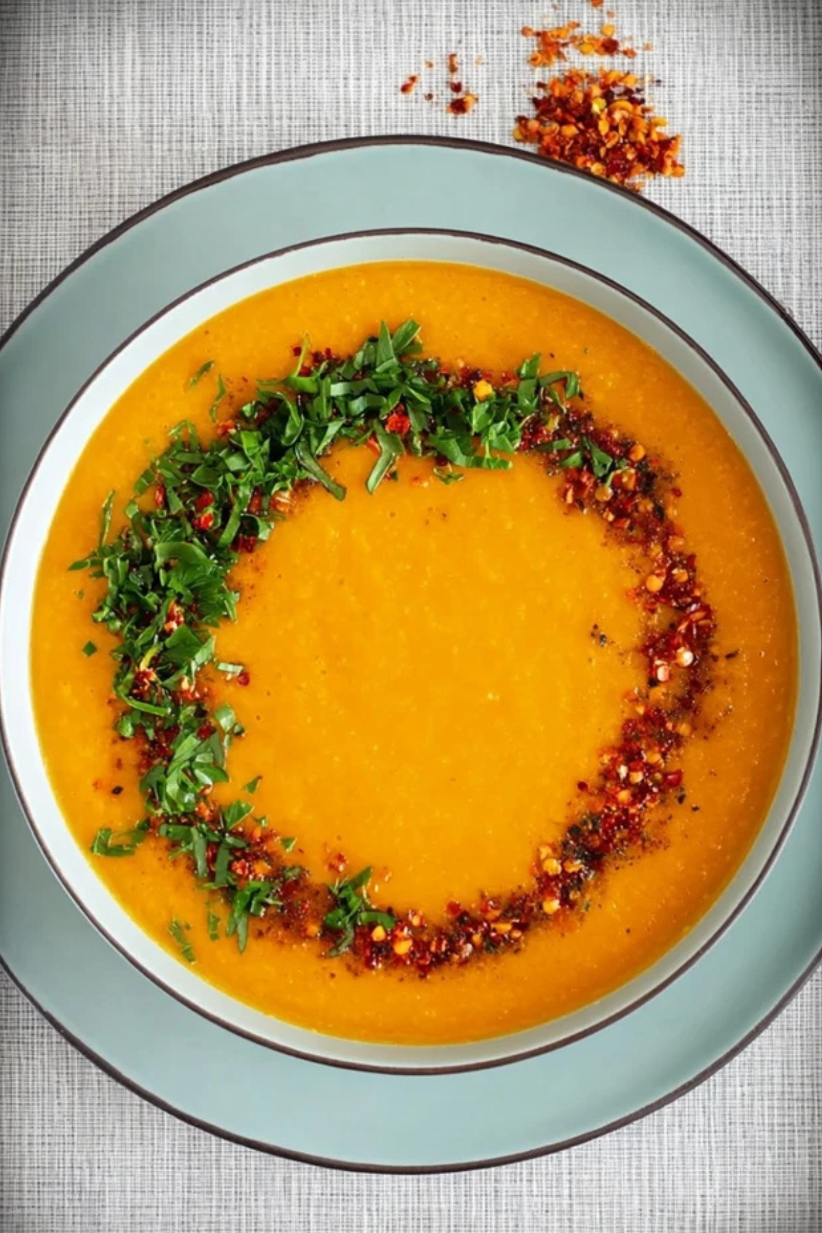 Türkische rote Linsensuppe