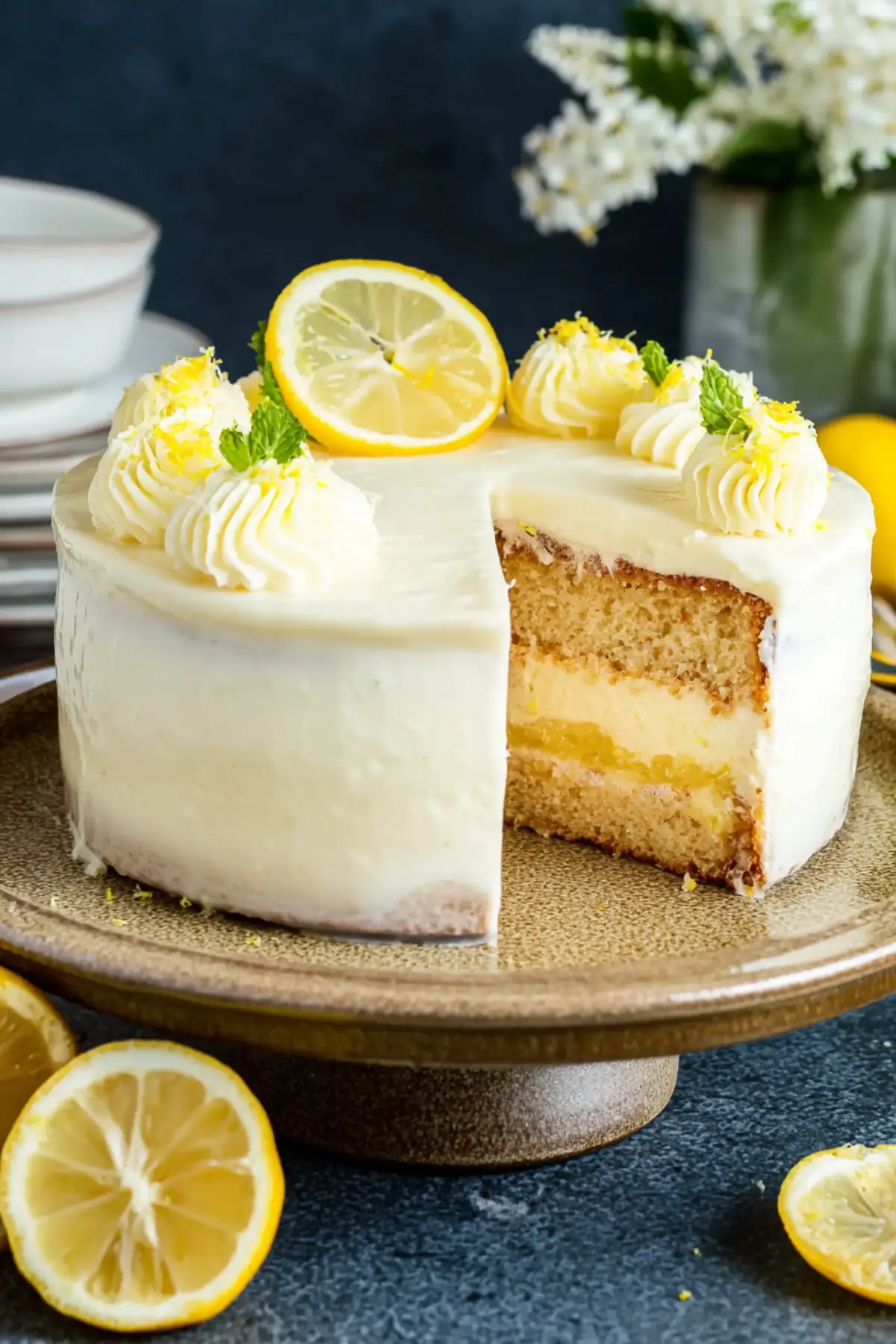 Zitronen-Mascarpone-Torte