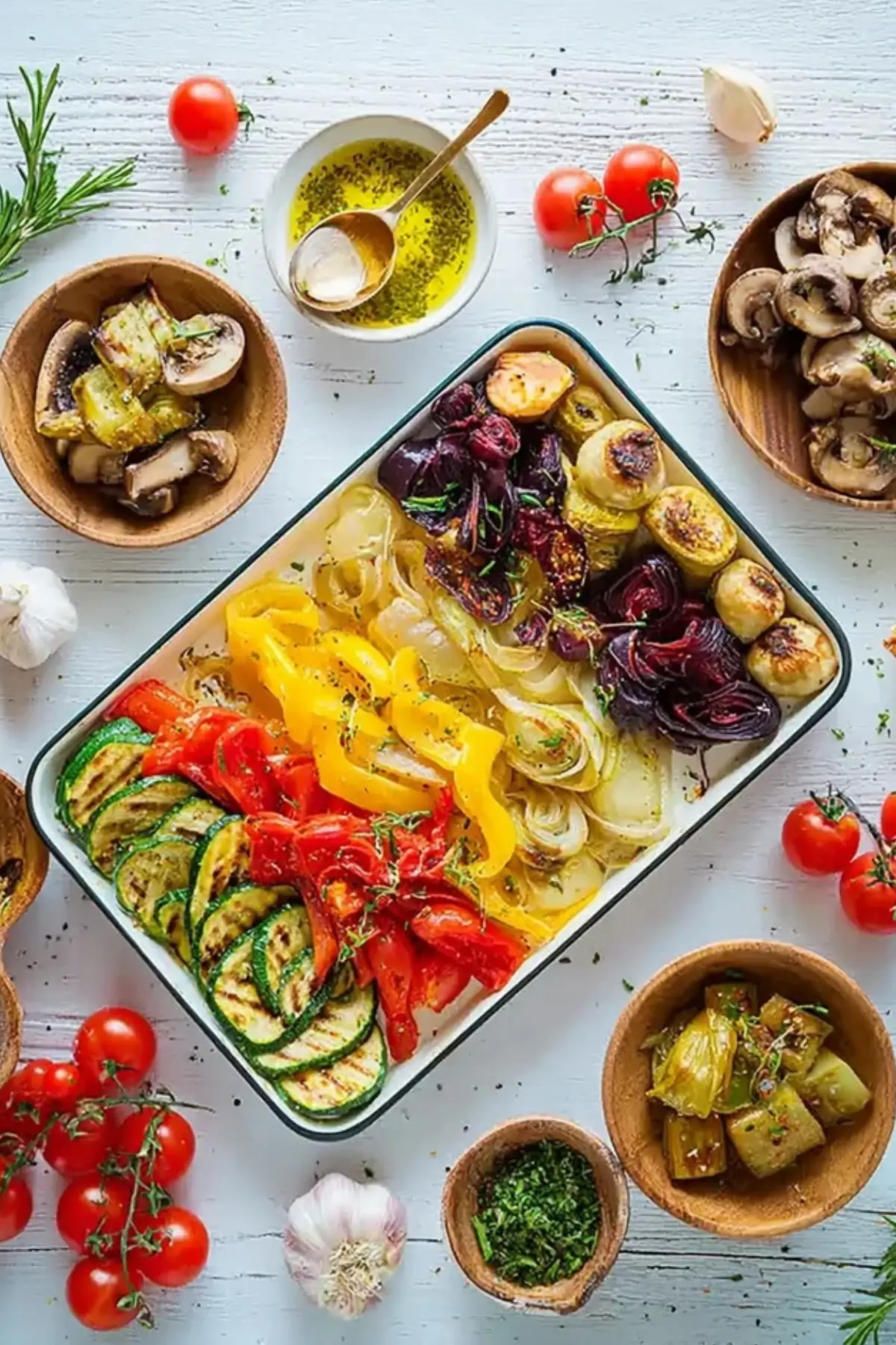 Antipasti aus frischem Gemüse