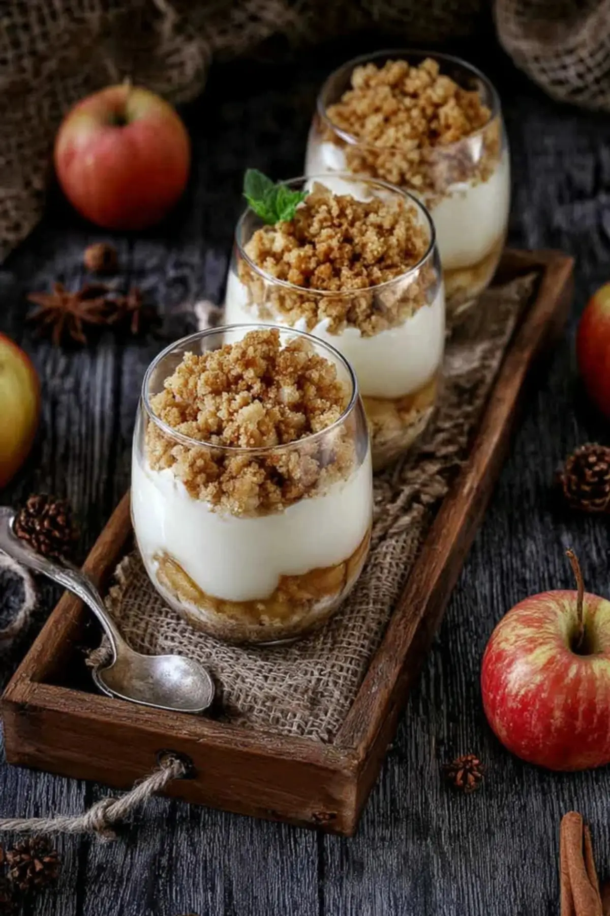 Apfel Crumble im Glas – Bestes Rezept in 6 Schritten - Muma’s Kitchen