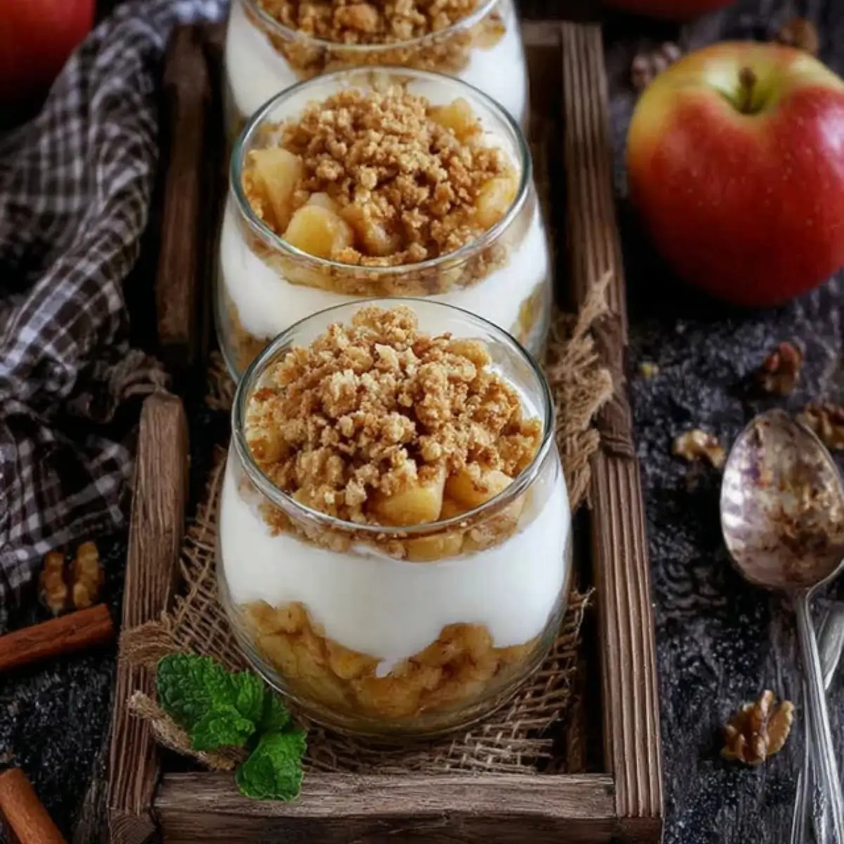 Apfel Crumble im Glas – Bestes Rezept in 6 Schritten - Muma’s Kitchen