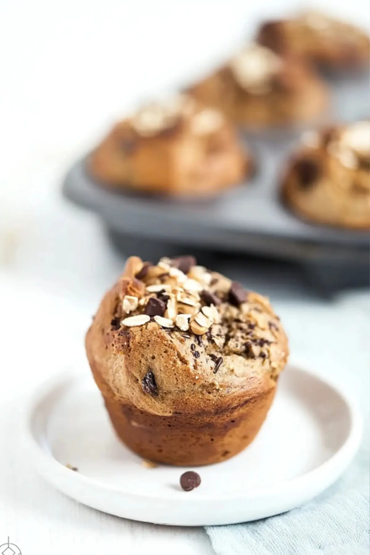 Bananen Erdnussbutter Fühstücksmuffins