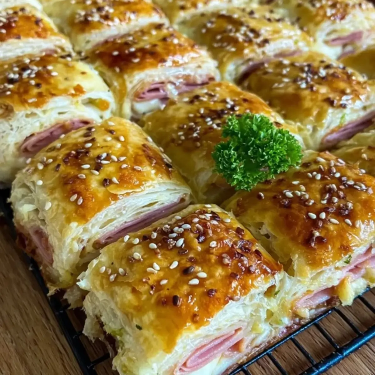 Blätterteig gefüllt mit Schinken und Käse – Der perfekte herzhafte ... Blätterteig gefüllt mit Schinken und Käse – Der perfekte herzhafte ...