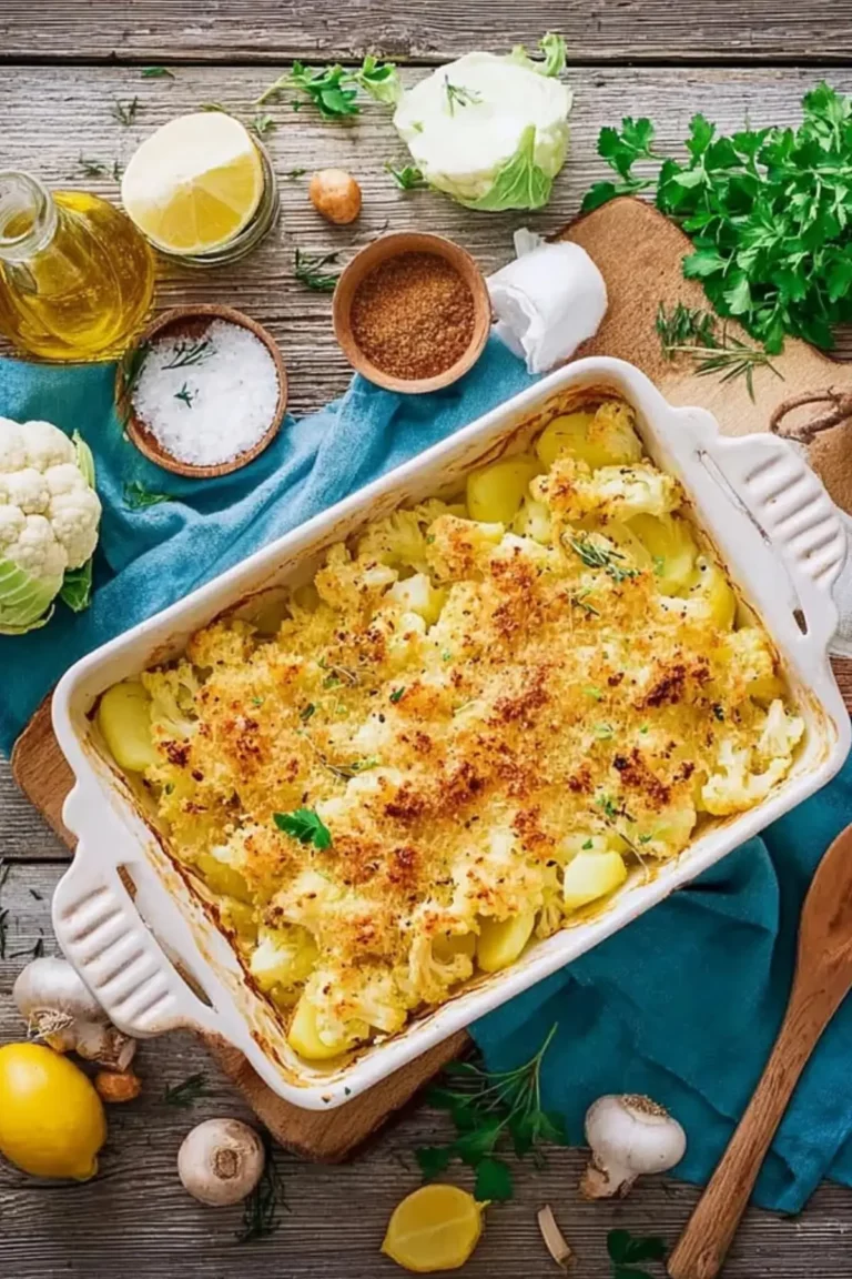 Blumenkohlauflauf mit Kartoffeln