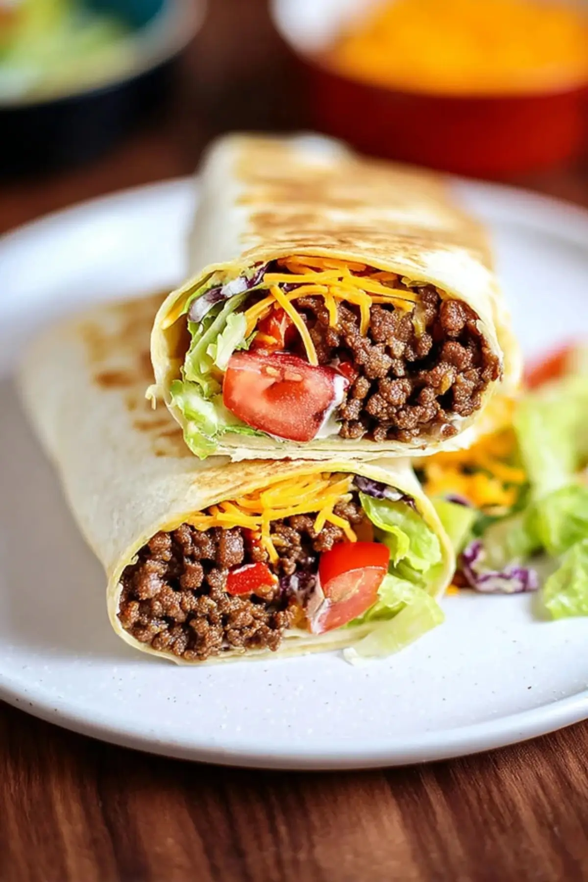 Cheeseburger Wrap Rezept