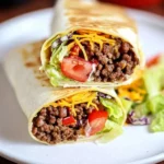 Cheeseburger Wrap Rezept