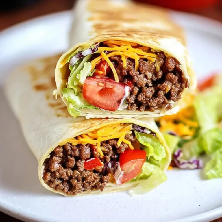 Cheeseburger Wrap Rezept