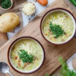 Cremige Kartoffel Lauch Suppe