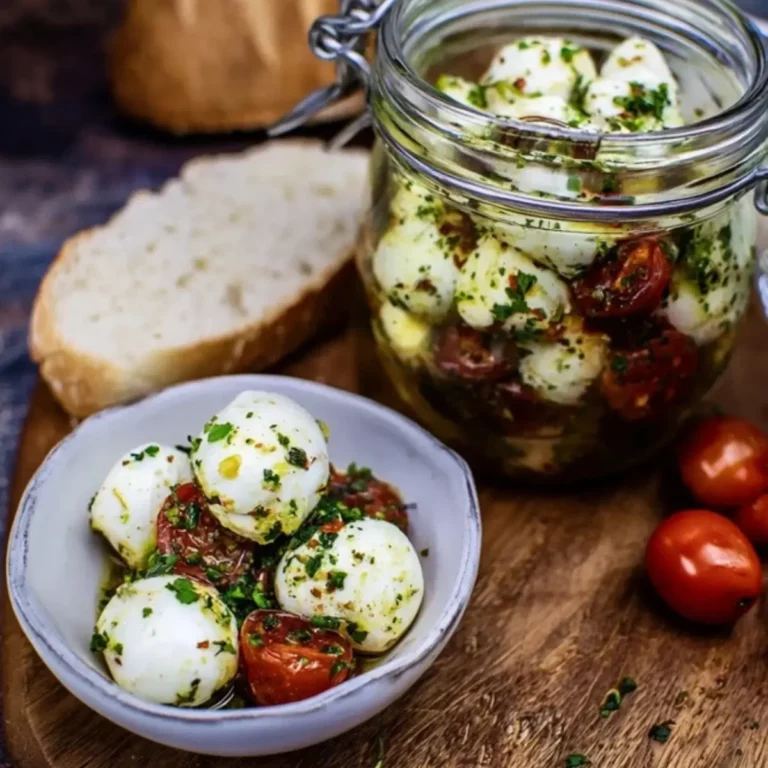 Eingelegter Mozzarella