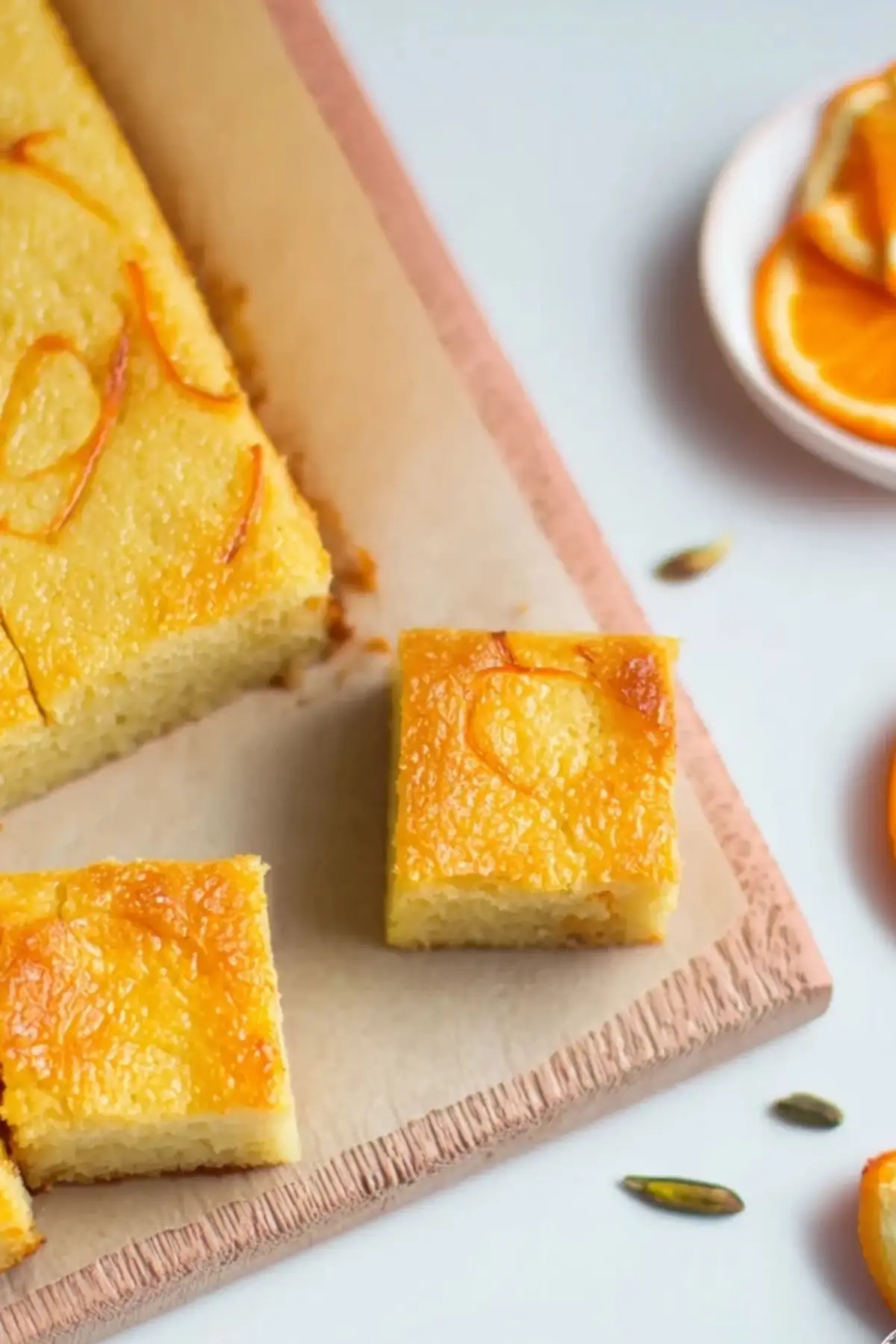 Fruchtige Orangen Kardamom Squares