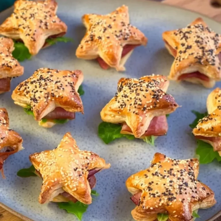 Gefüllte Blätterteig Sterne