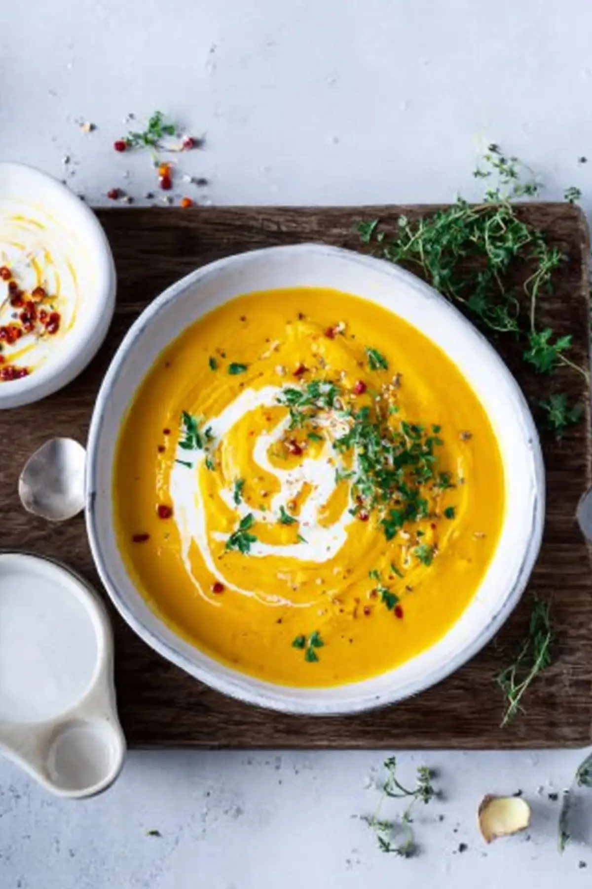 Kürbissuppe mit Möhren und Ingwer