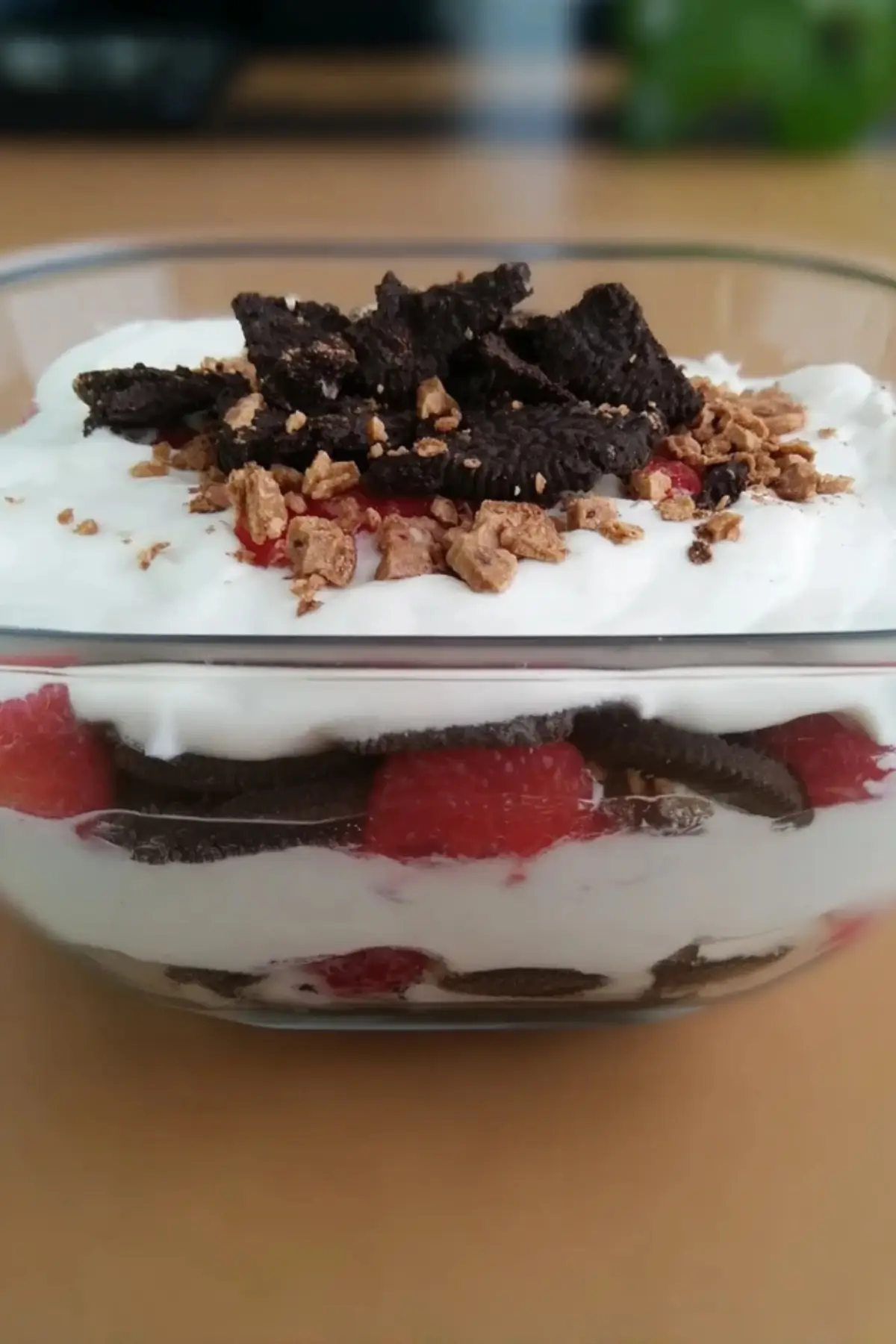 Oreo Himbeer Schichtdessert