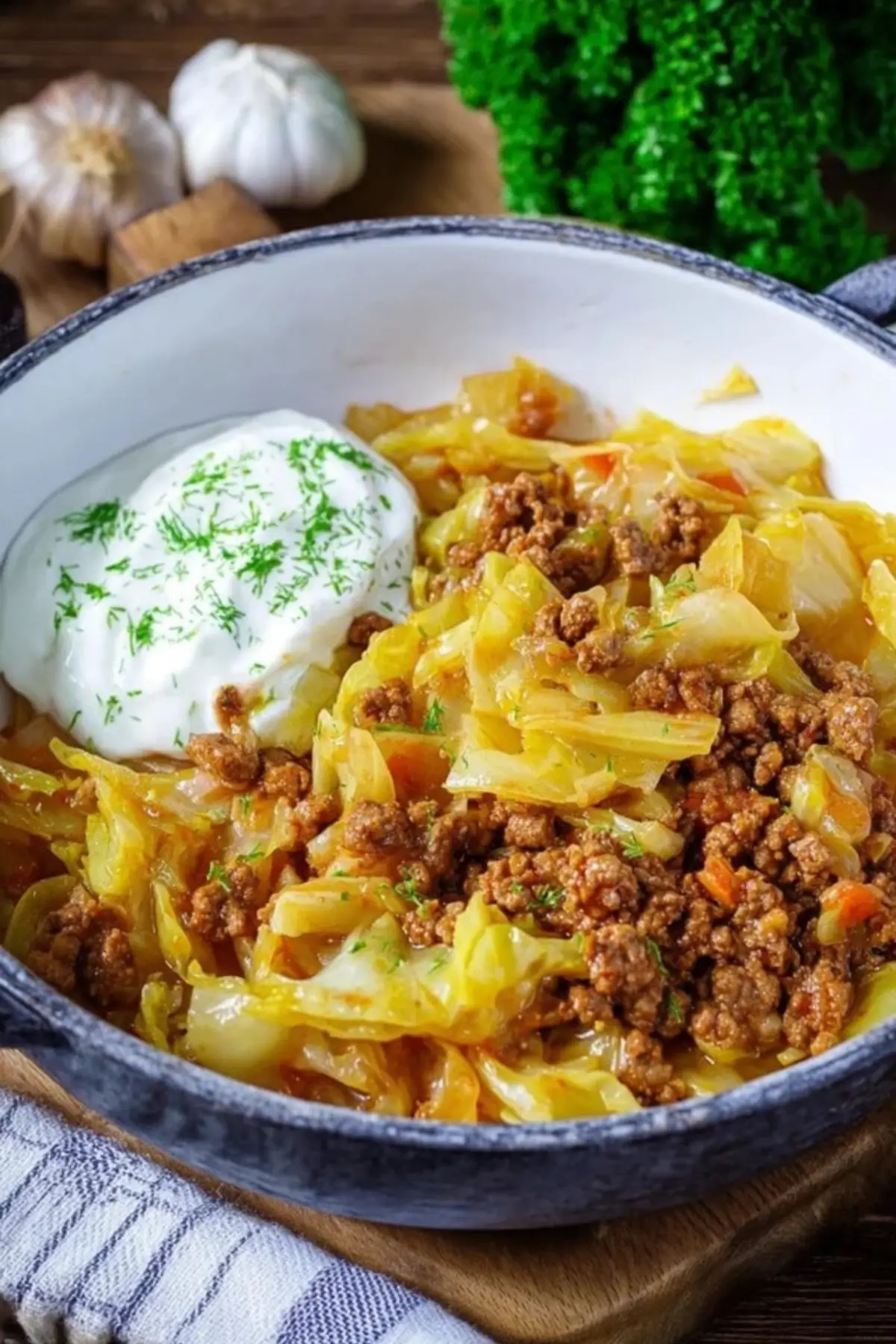 Schmorkohl mit Hackfleisch