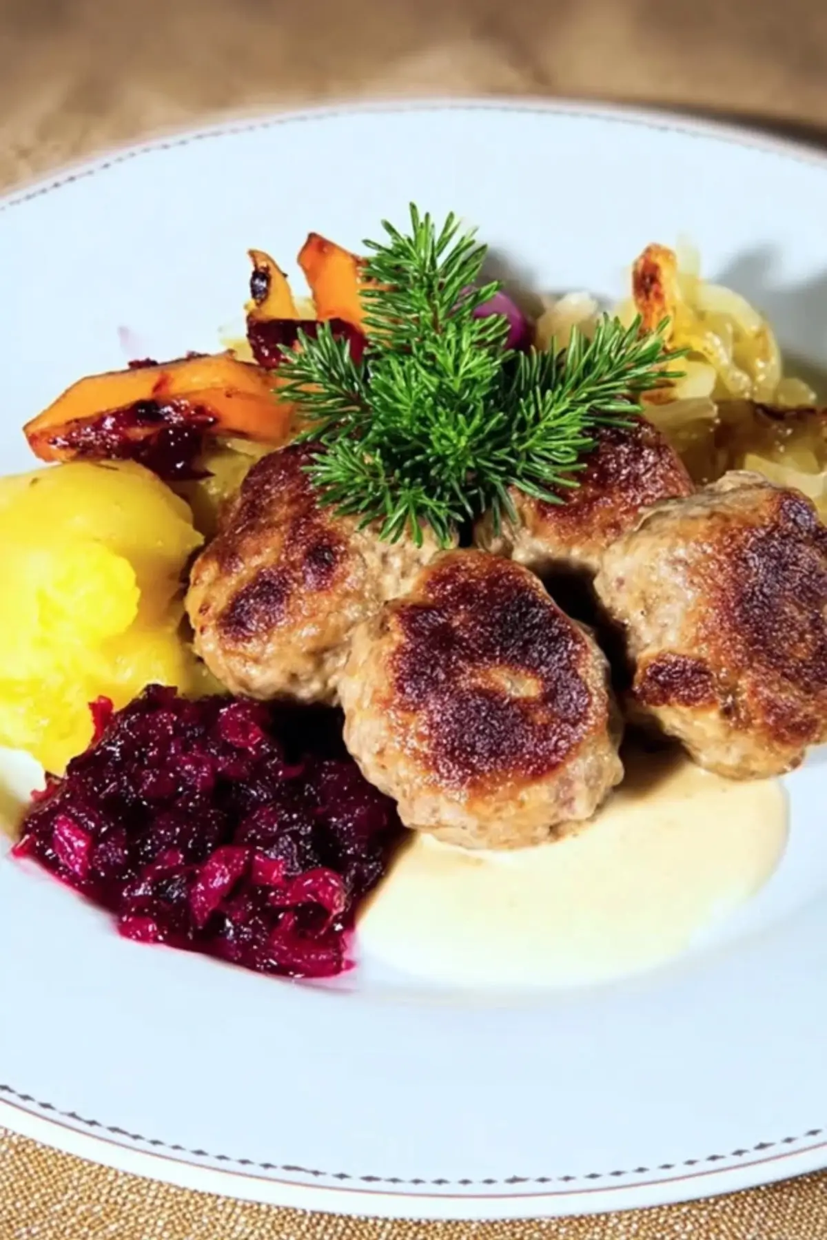Weihnachtliche Hackfleischbällchen