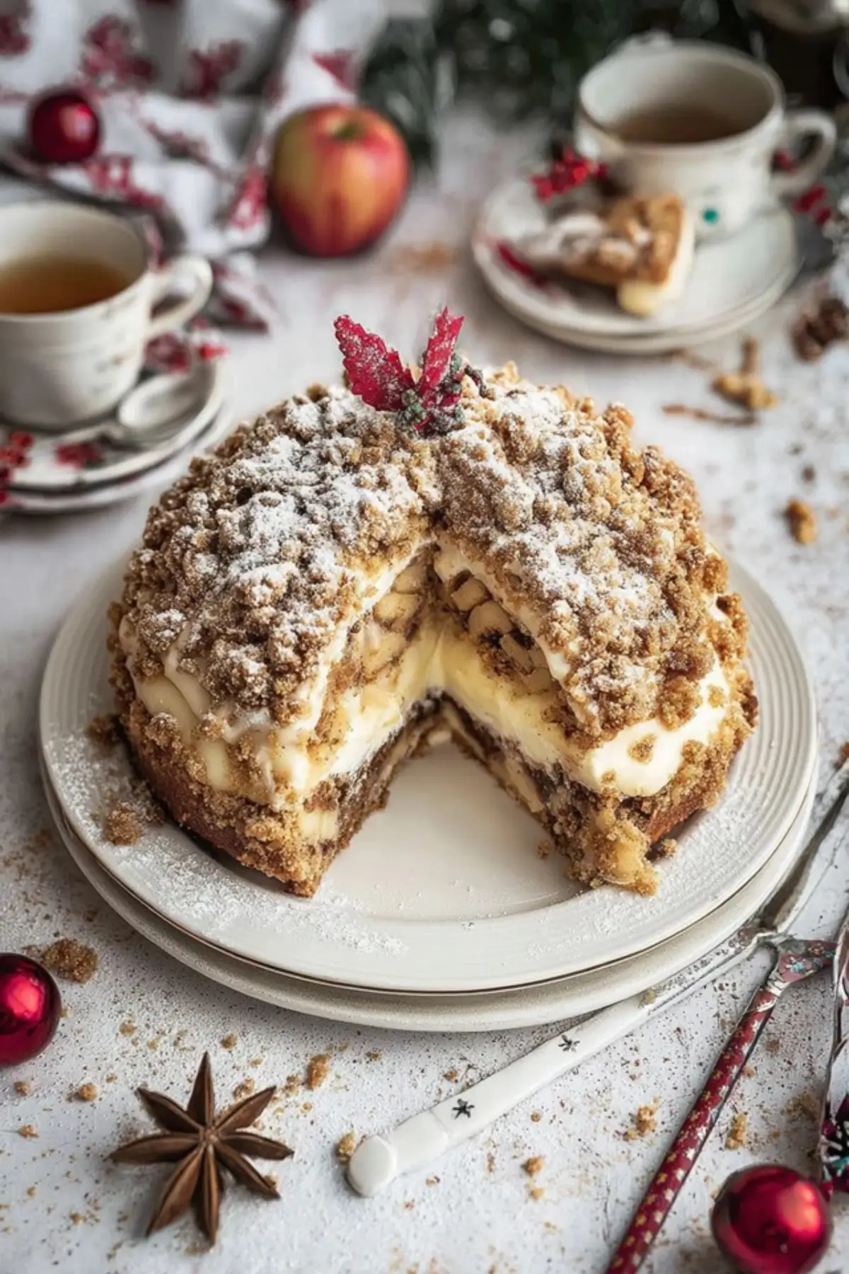 Weihnachtsapfel Maulwurfkuchen