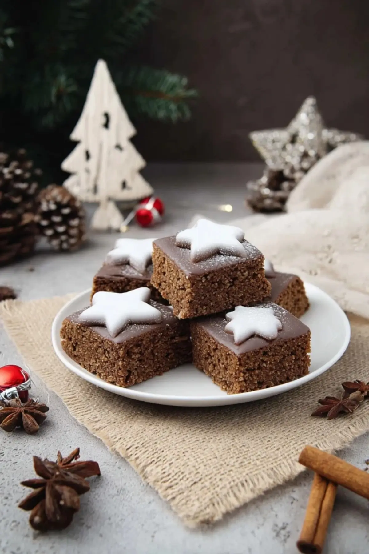 Zimtstern Lebkuchenschnitten