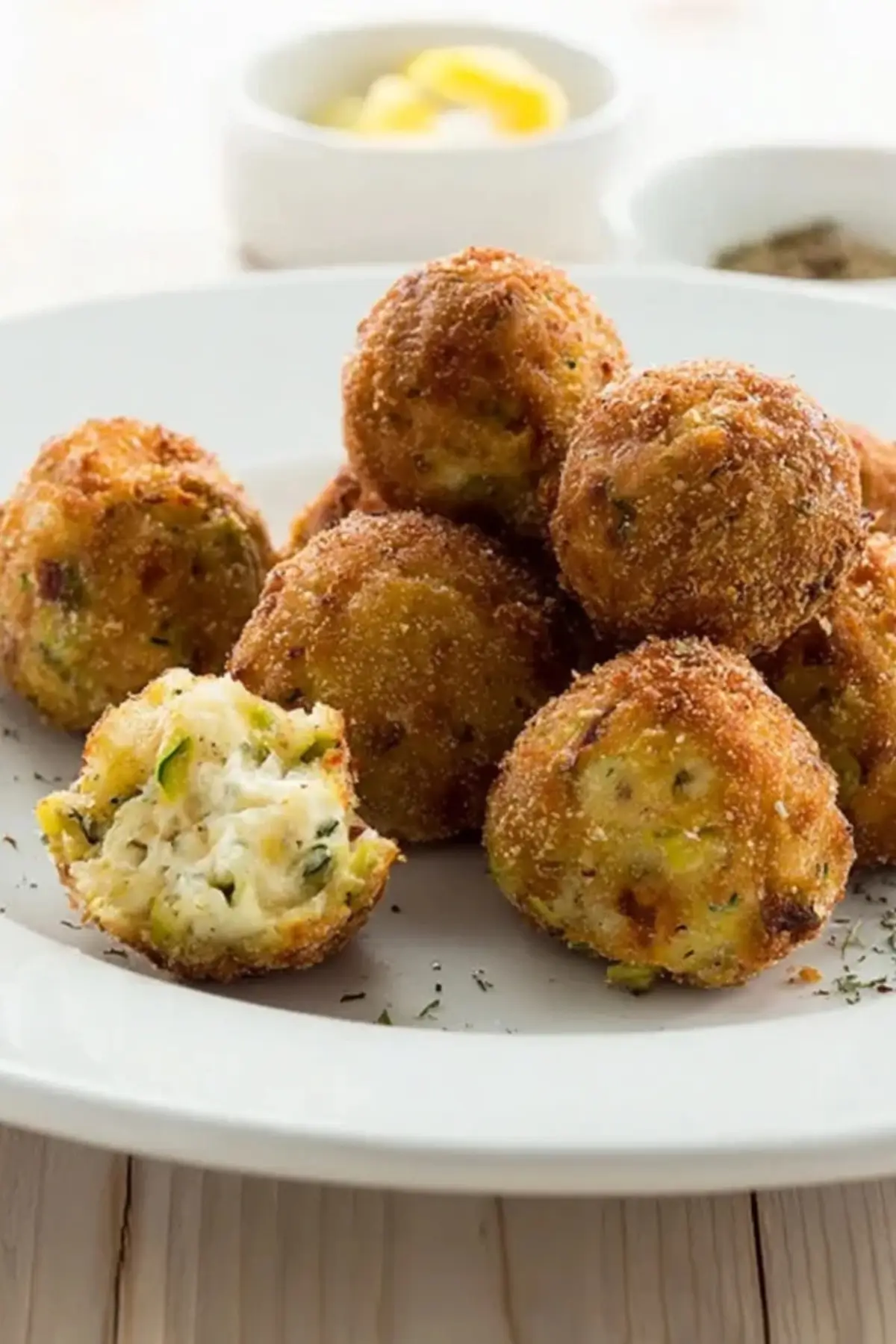 Zucchini Feta Bällchen