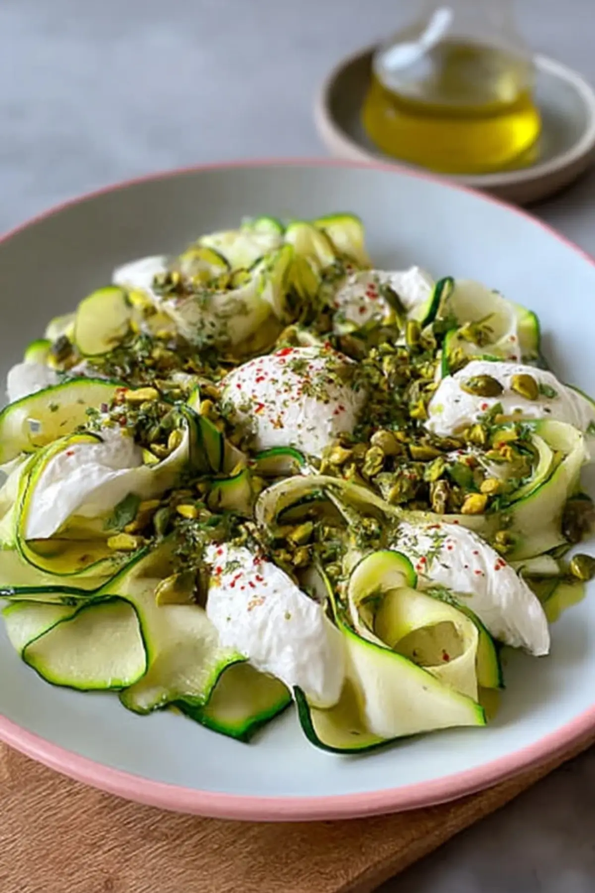 Zucchinisalat mit Burrata